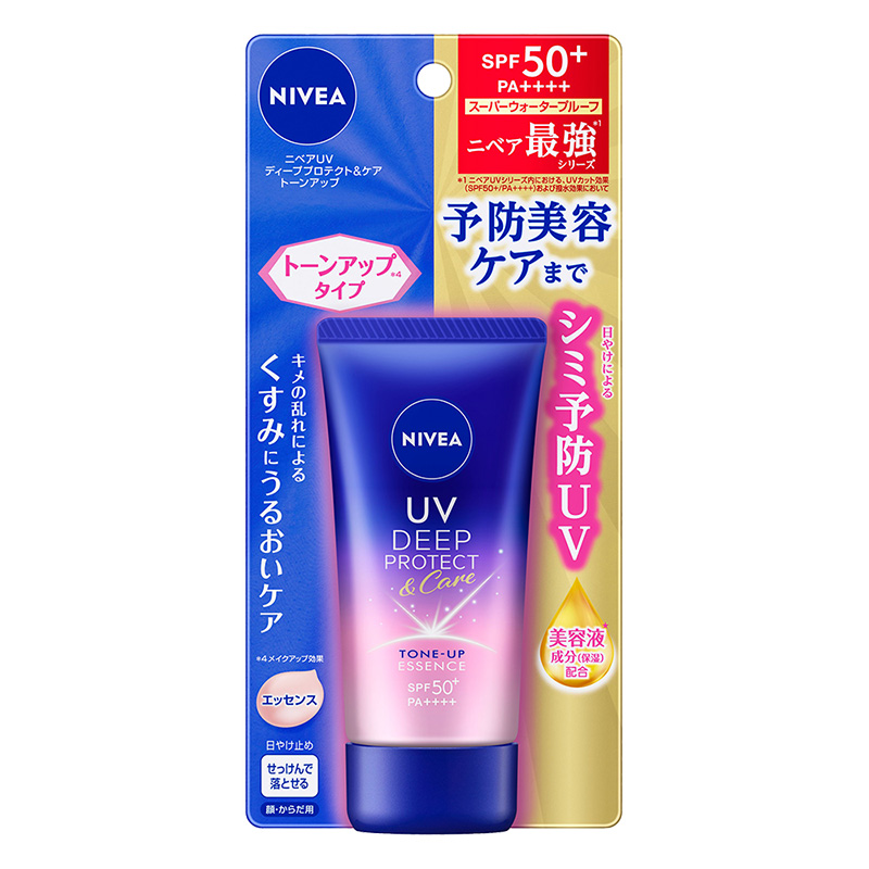 ニベアUV ディープ プロテクト＆ケア トーンアップ エッセンス 50g クリアローズの香り