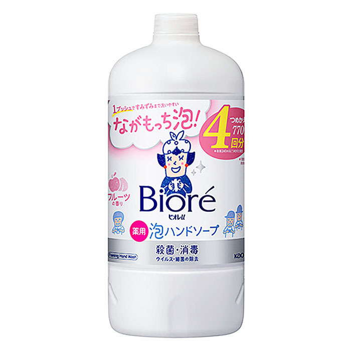 ビオレu 泡ハンドソープ フルーツの香り つめかえ用 770ml【医薬部外品】