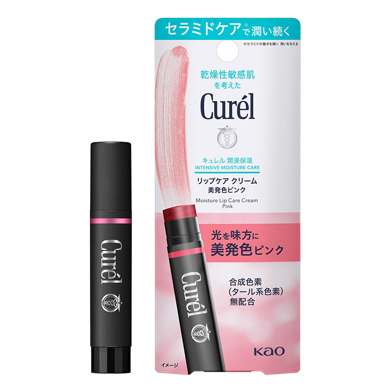 キュレル リップケアクリーム 美発色ピンク 4.2g