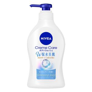 ニベア クリームケア ボディウォッシュ W保水美肌 470ml リラクシングソープの香り ポンプ