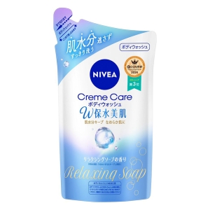 ニベア クリームケア ボディウォッシュ W保水美肌 350ml リラクシングソープの香り 詰替