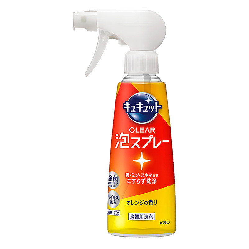 キュキュット CLEAR泡スプレー オレンジの香り  280ml