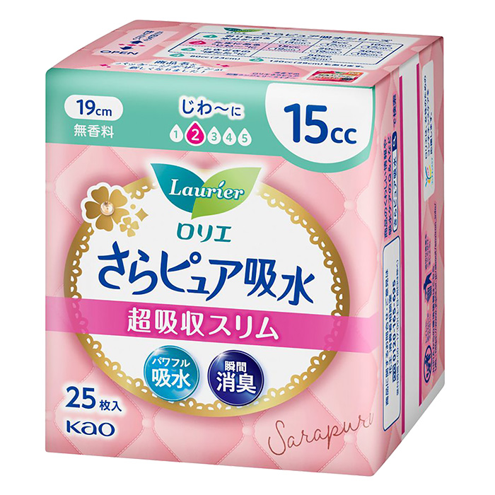 ロリエ さらピュア吸水 超吸収スリム 15cc 25枚