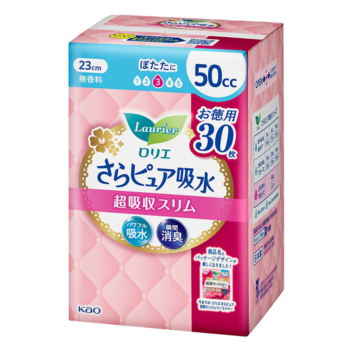 ロリエ さらピュア吸水 超吸収スリム 50cc 30枚