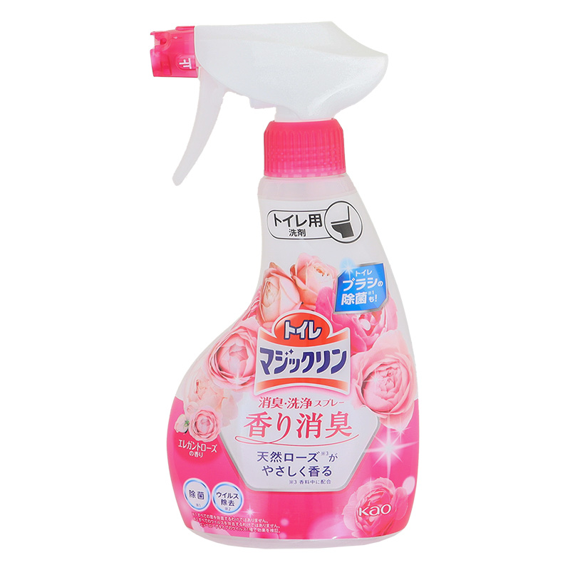 トイレマジックリン消臭・洗浄スプレー 香り消臭 エレガントローズの香り 本体 350ml