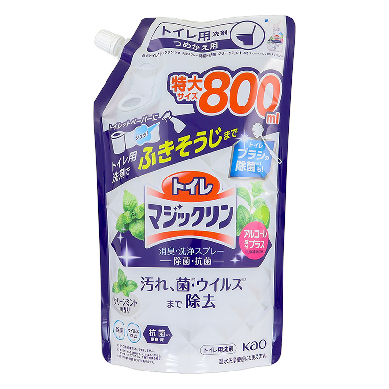 トイレマジックリン消臭・洗浄スプレー 除菌・抗菌 つめかえ用 800ml