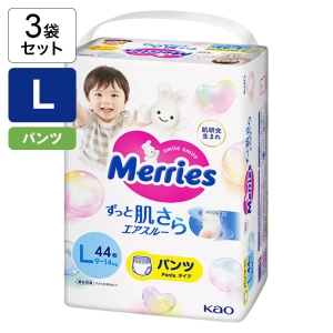 【3袋セット】メリーズ エアスルー パンツ Lサイズ 4901301425874×3
