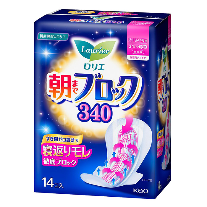 ロリエ 朝までブロック 340 14個入 【医薬部外品】