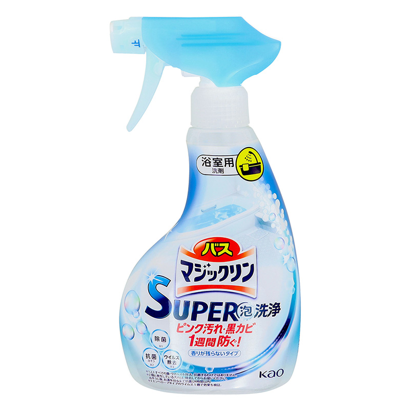 バスマジックリン SUPER泡洗浄 香りが残らないタイプ 本体 350ml