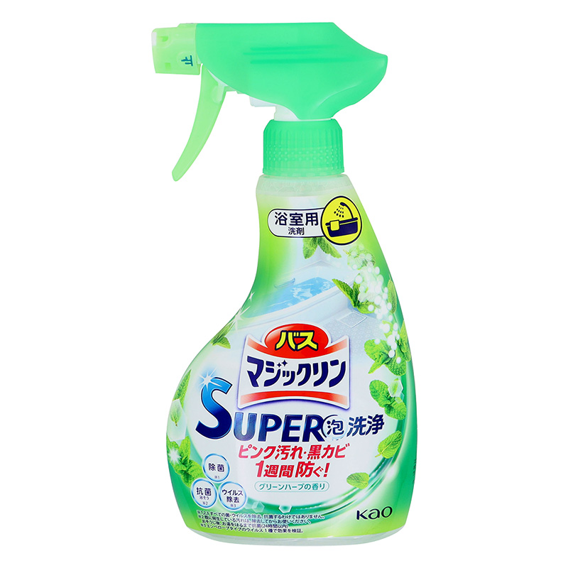 バスマジックリン SUPER泡洗浄 グリーンハーブの香り 本体 350mL
