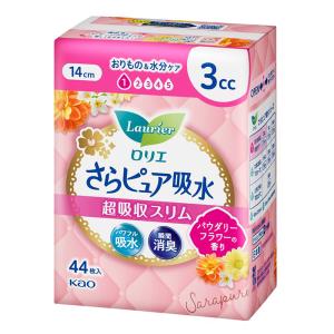 ロリエ さらピュア吸水 超吸収スリム 3cc パウダリーフラワーの香り 44枚