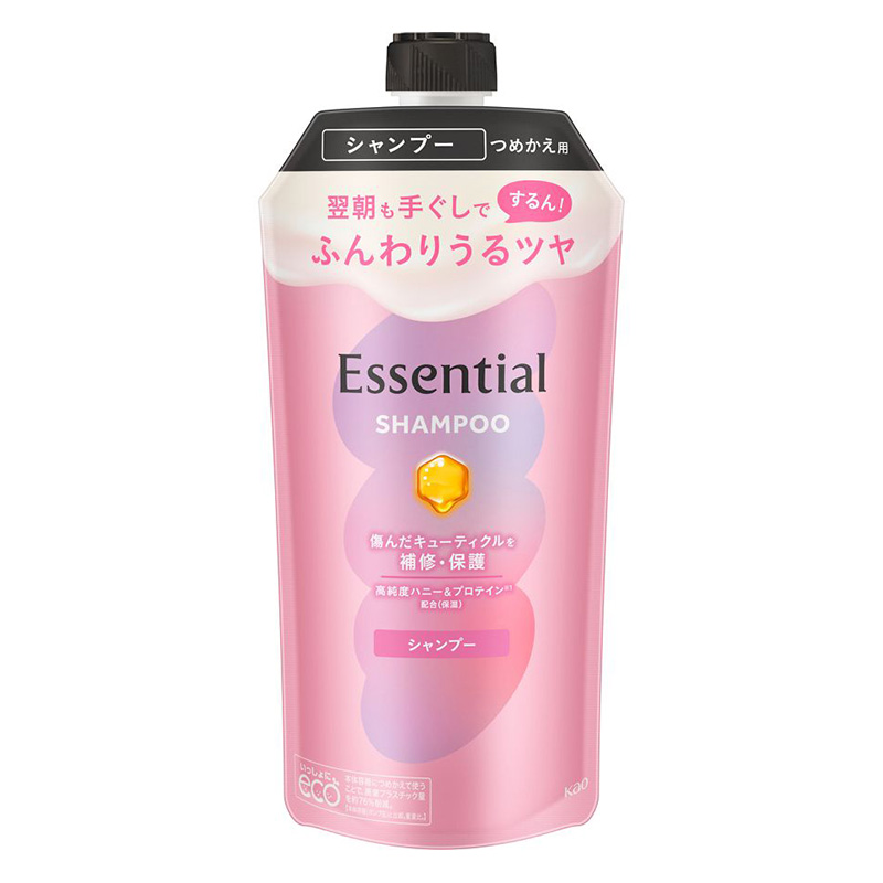 エッセンシャル ふんわりうるツヤ シャンプー 詰替用 300ml フローラルブーケの香り