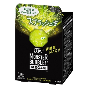 バブ モンスターバブルMEGA級スプラッシュ泡 4錠入 シトラススパークの香り【医薬部外品】