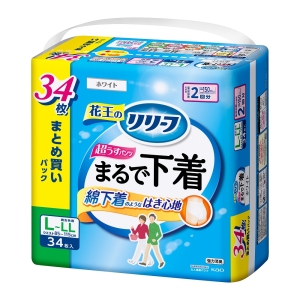 リリーフ パンツタイプ まるで下着 2回分 L 34枚