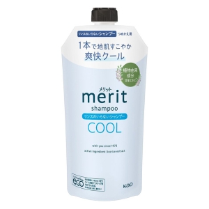 メリットリンスのいらないシャンプークールつめかえ用 320ml【医薬部外品】 リフレッシュミントの香り