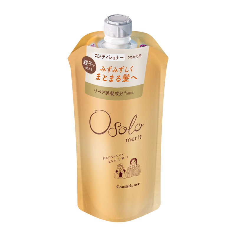 メリットオソロ コンディショナー つめかえ用 340mL ガーデニア＆サボンの香り