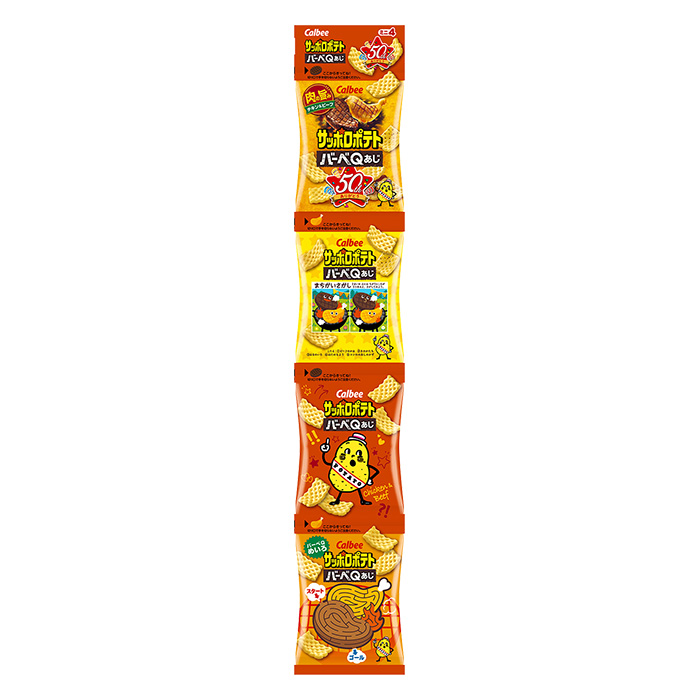 サッポロポテトバーべQあじミニ4 36g