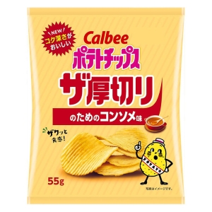 ポテトチップス ザ厚切りのためのコンソメ味 55g