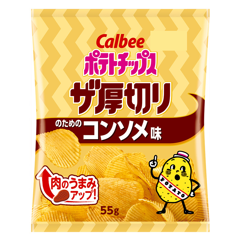 ポテトチップス ザ厚切りのためのコンソメ味 55g