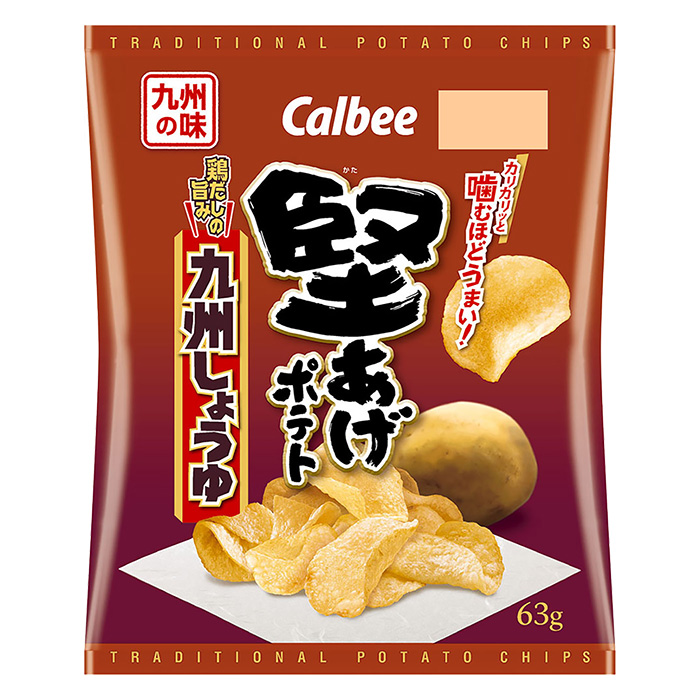 堅あげポテト 九州しょうゆ 63g