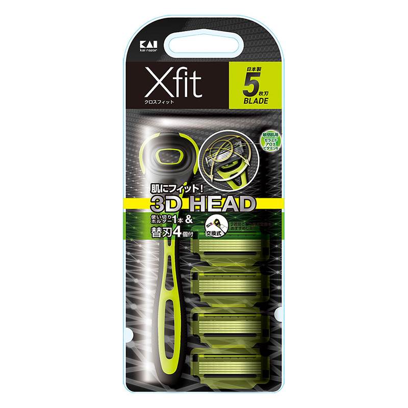 カミソリ Xfit 敏感肌用(替刃4個入) スリムパック