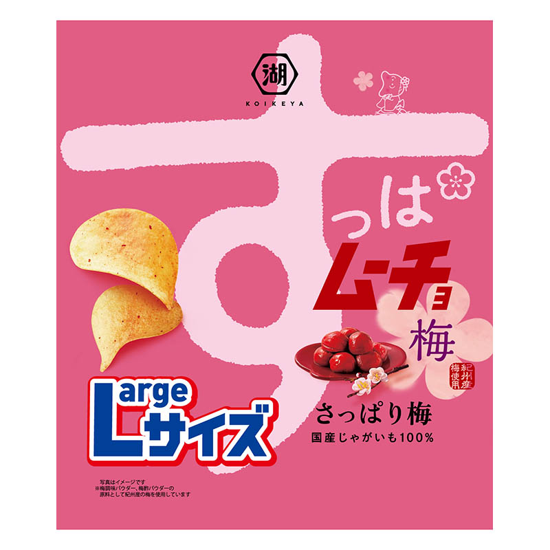 Largeサイズ すっぱムーチョチップス さっぱり梅 105g