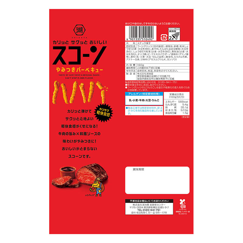 Largeサイズ スコーン やみつきバーベキュー 160g
