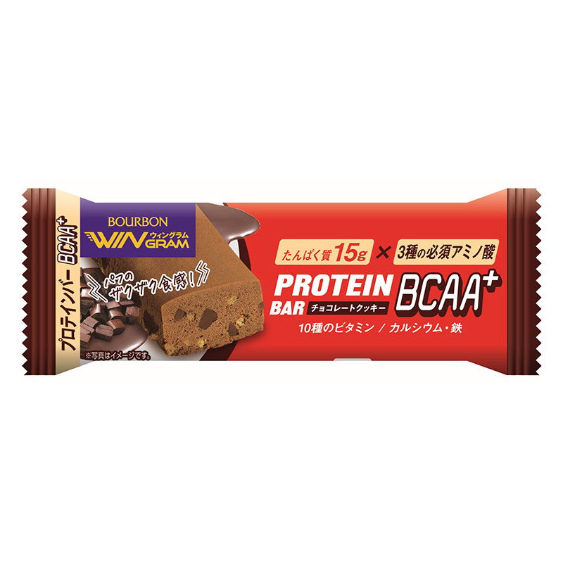 ウイングラム プロテインバーBCAA+ チョコレートクッキー 40g