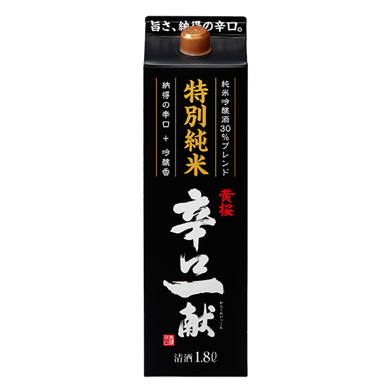 黄桜 特別純米辛口一献 1.8L