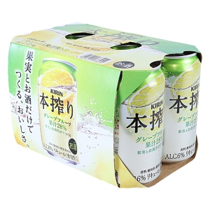 本搾りグレープフルーツ 350ml×6缶