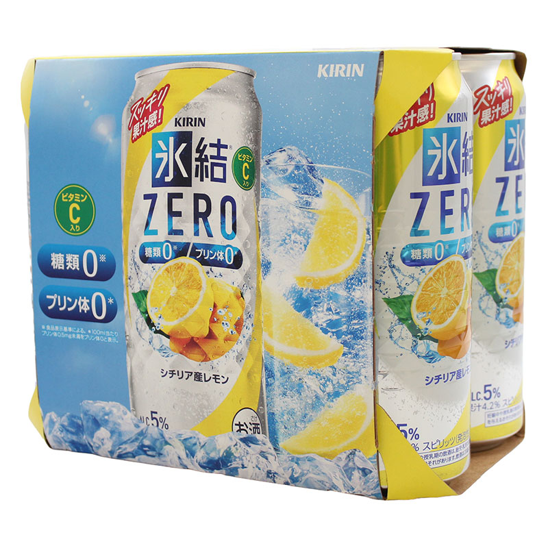 氷結ZERO シチリア産レモン 5% 500ml×6缶パック