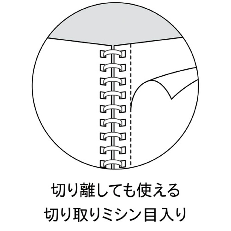 キャンパス ソフトリングドット 40枚 B5 ピンク