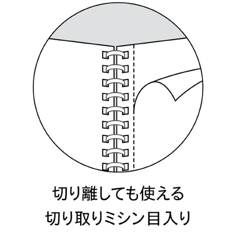 キャンパス ソフトリング ドット 40枚B5 イエロー