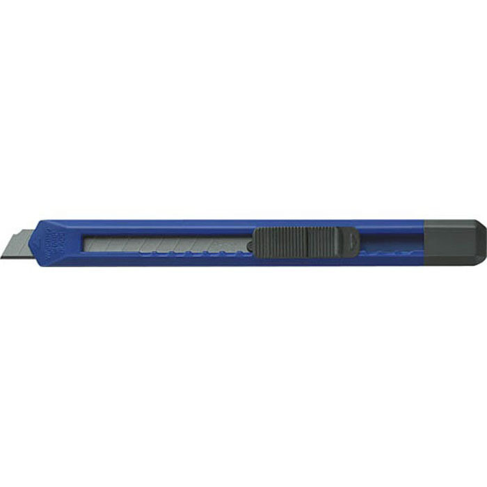 カッターナイフ<POSITY>標準型 刃幅9mm全長135mm 青