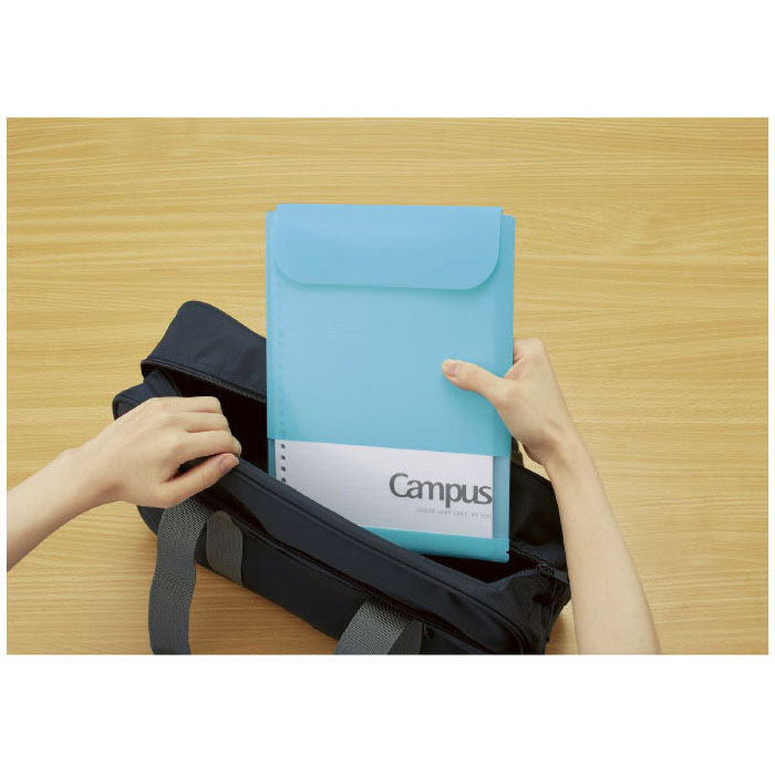 キャンパス 仕分けができる2ポケット ルーズリーフケース ノ-CP836BT-LB