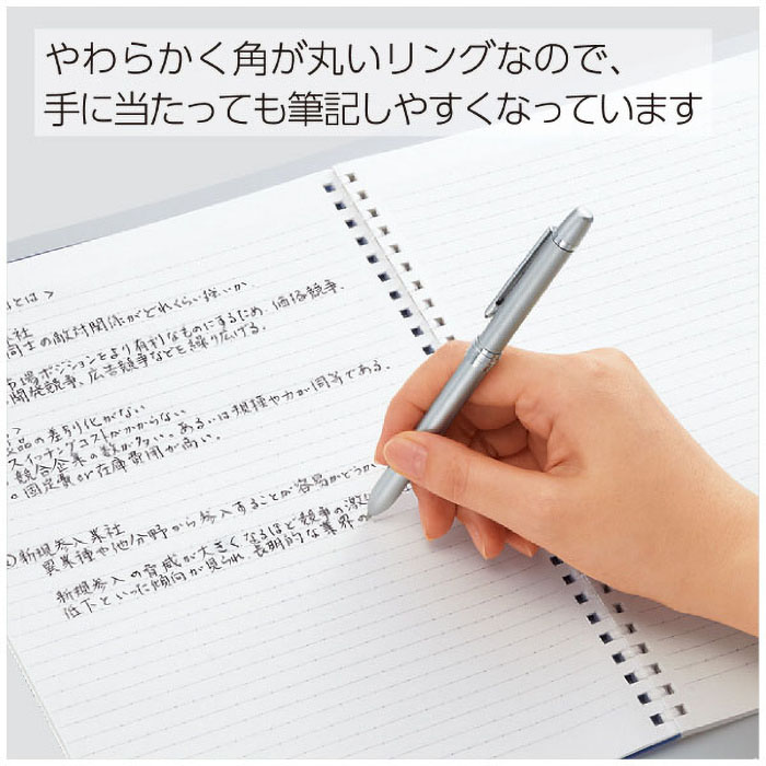 ソフトリングノート(カラフル)ドット入り罫線A5 DM ス-SV331BT-DM