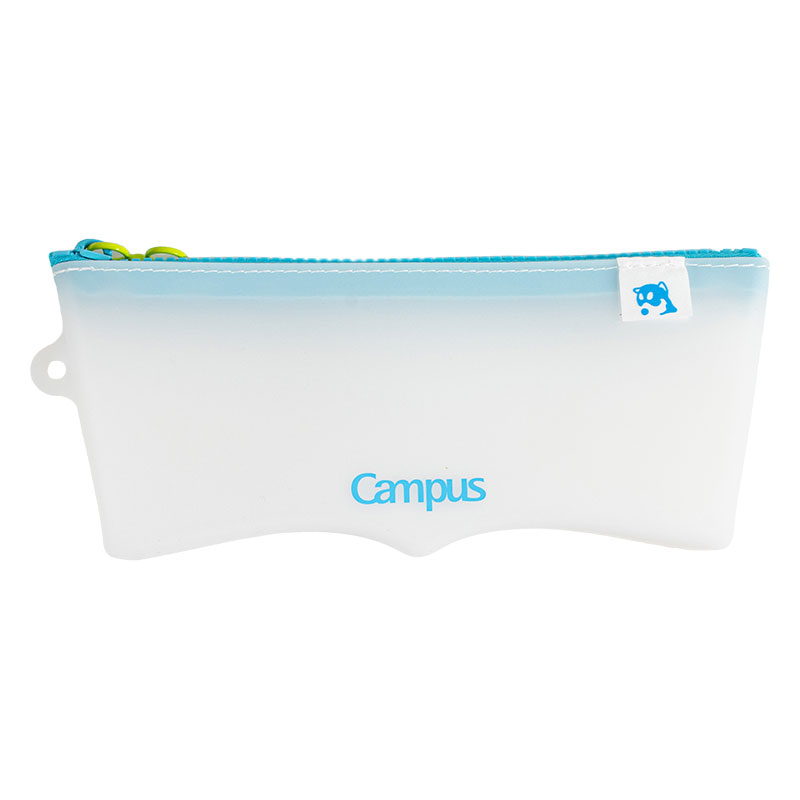 Zoff×Campus 本に寄り添うペンケース ブルー F-VBF350-L1-2