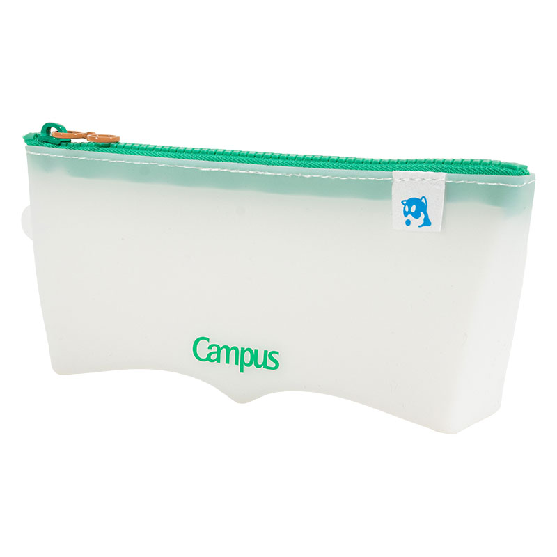 Zoff×Campus 本に寄り添うペンケース グリーン F-VBF350-L1-3