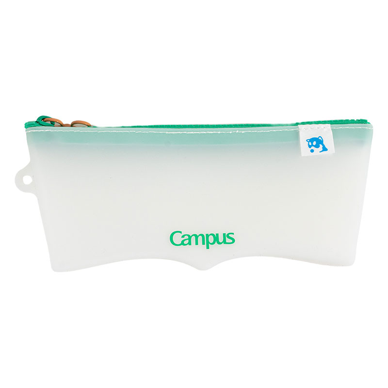 Zoff×Campus 本に寄り添うペンケース グリーン F-VBF350-L1-3