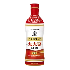 いつでも新鮮 こく旨リッチ 特選 丸大豆しょうゆ 620ml
