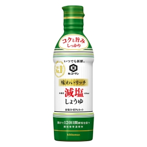 味わいリッチ減塩しょうゆ 450ml