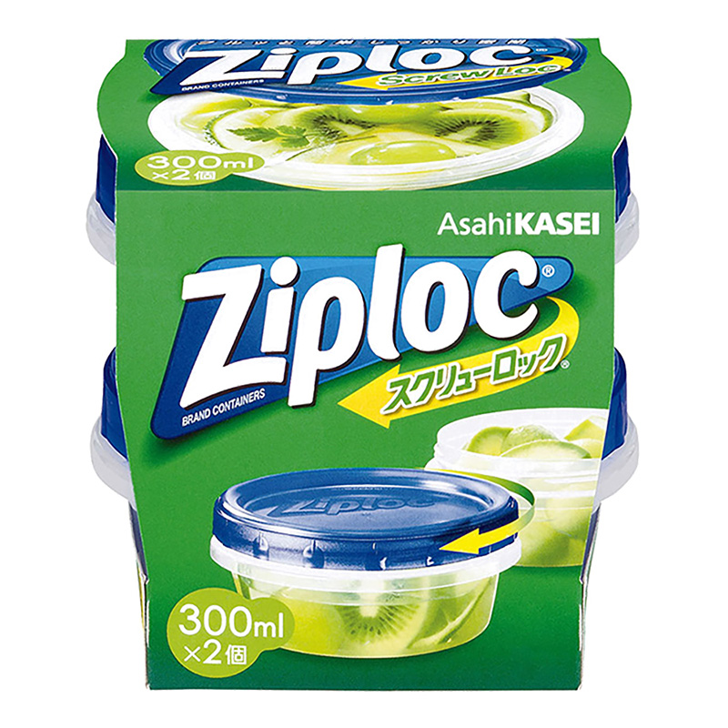 ジップロックスクリューロック 300mL 2個