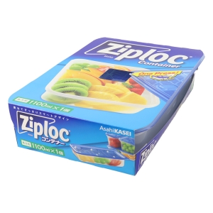 ジップロックコンテナー 長方形 1100ml 1個入