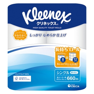 クリネックス 長持ち8ロール シングル
