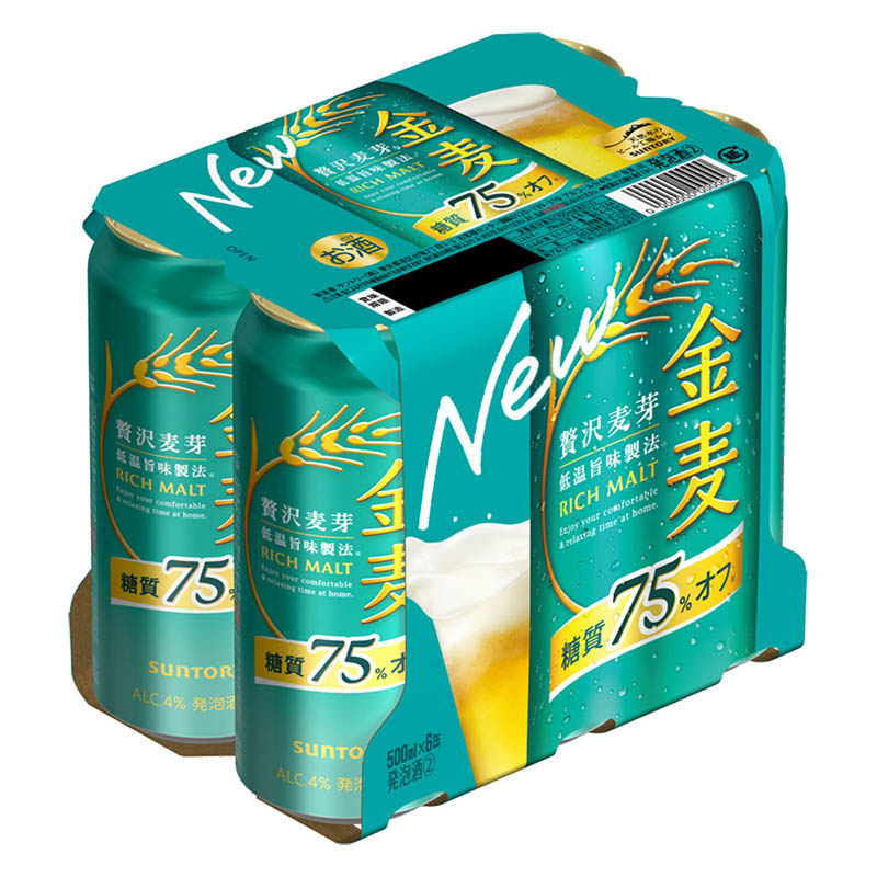金麦 糖質75%オフ 500ml×6缶
