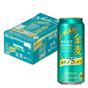 金麦 糖質75%オフ 1箱(500ml×6缶パック×4)