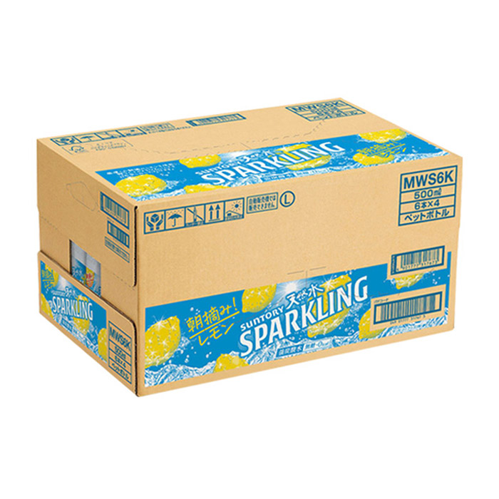 天然水スパークリング レモン 1箱(500ml×6本パック×4)