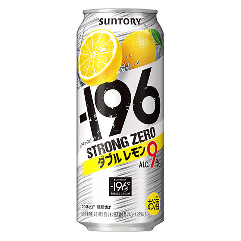 -196℃ストロングゼロ ダブルレモン 9% 1箱(500ml×6缶パック×4)
