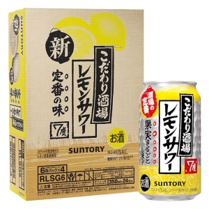 こだわり酒場のレモンサワー 1箱 350ml×24本(6缶パック×4)