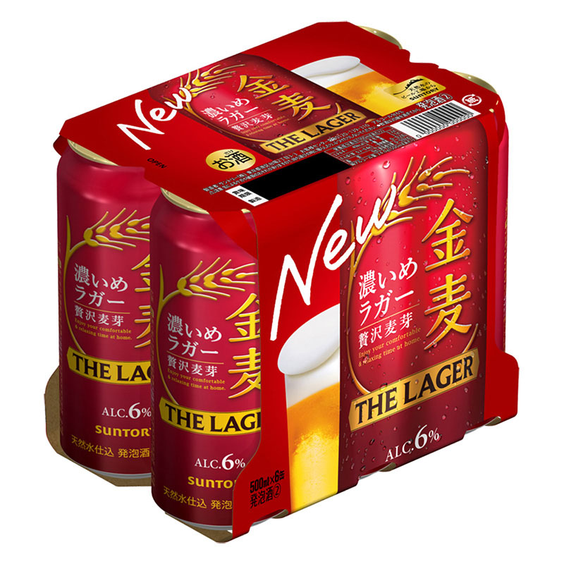 金麦 ザ・ラガー 6% 500ml×6缶